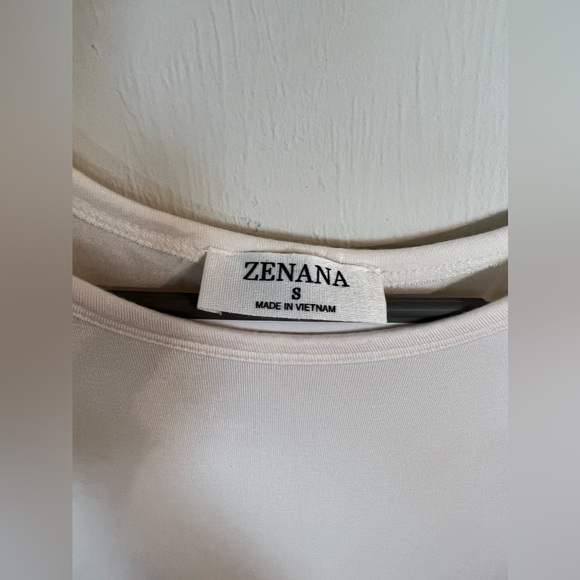 Zenana Ruching It Up Top Cream S - Picture 5 of 8